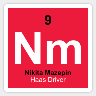 Niktia Mazepin Driver Element Sticker